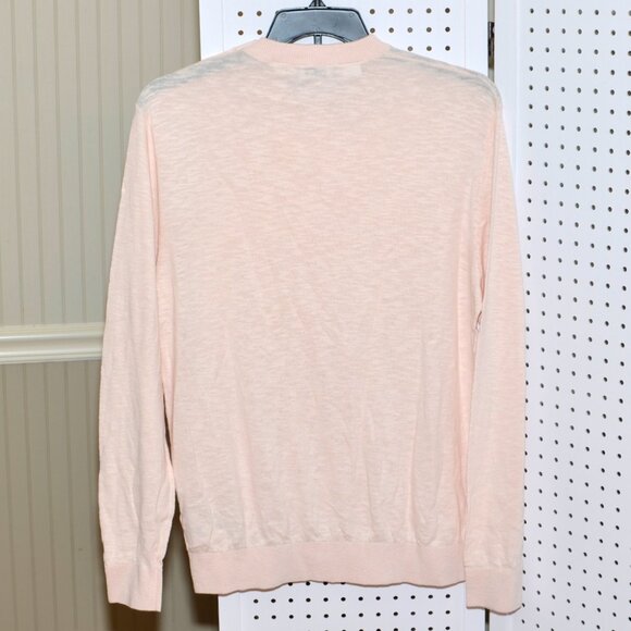 NWT Esprit L Lightweight Peach Pullover Long Sleeve Sweater Shoulder Buttons - Picture 6 of 10